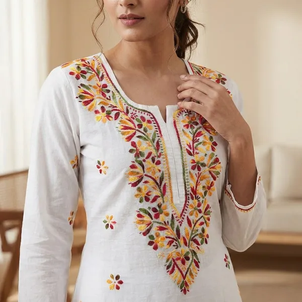 White_Cotton_Kurti