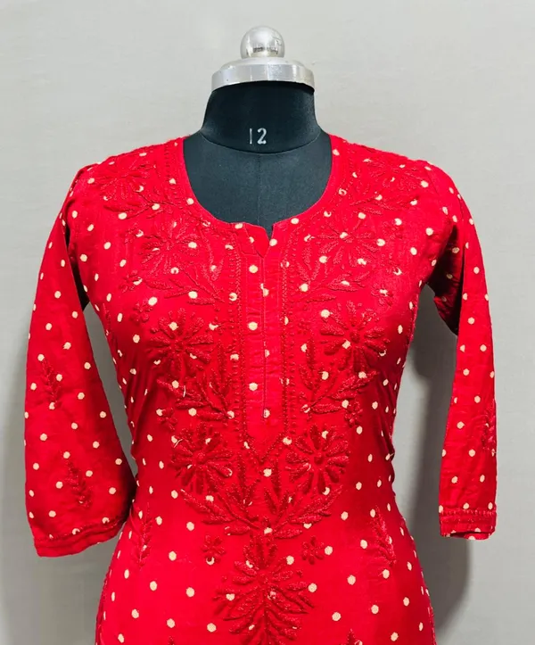 Red_Chanderi_Kurti