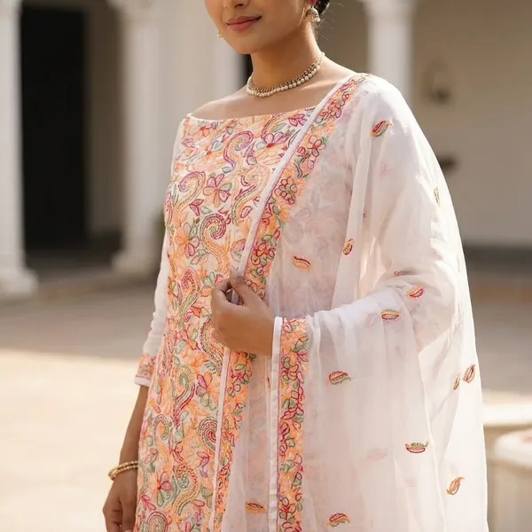 Peach_Georgette_Embroidered_Unstitched_Suit