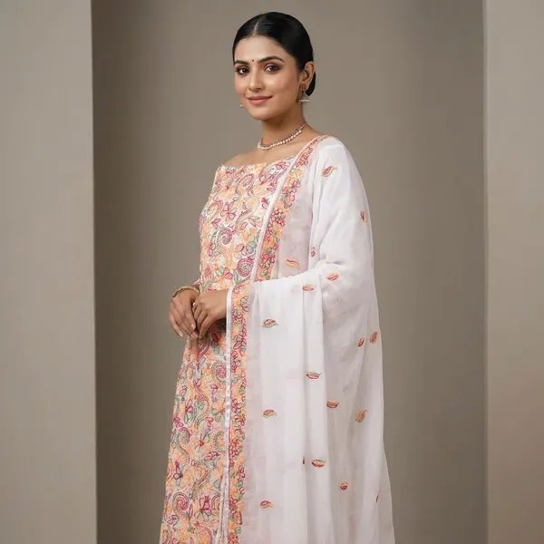 Peach_Georgette_Embroidered_Unstitched_Suit