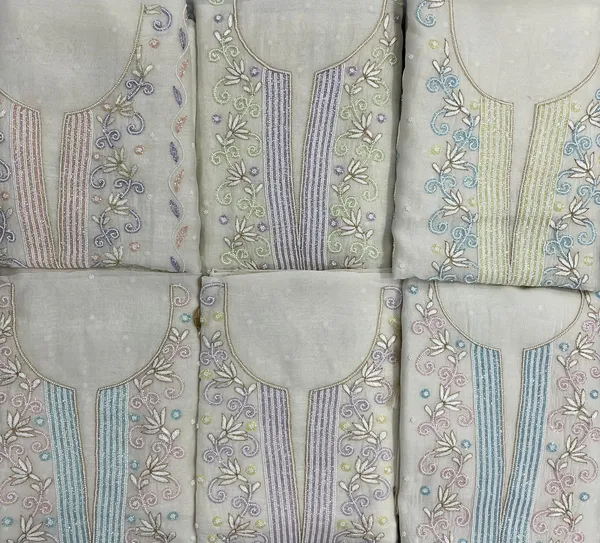 White_Mul_Chanderi_Unstitched_Suit_Set