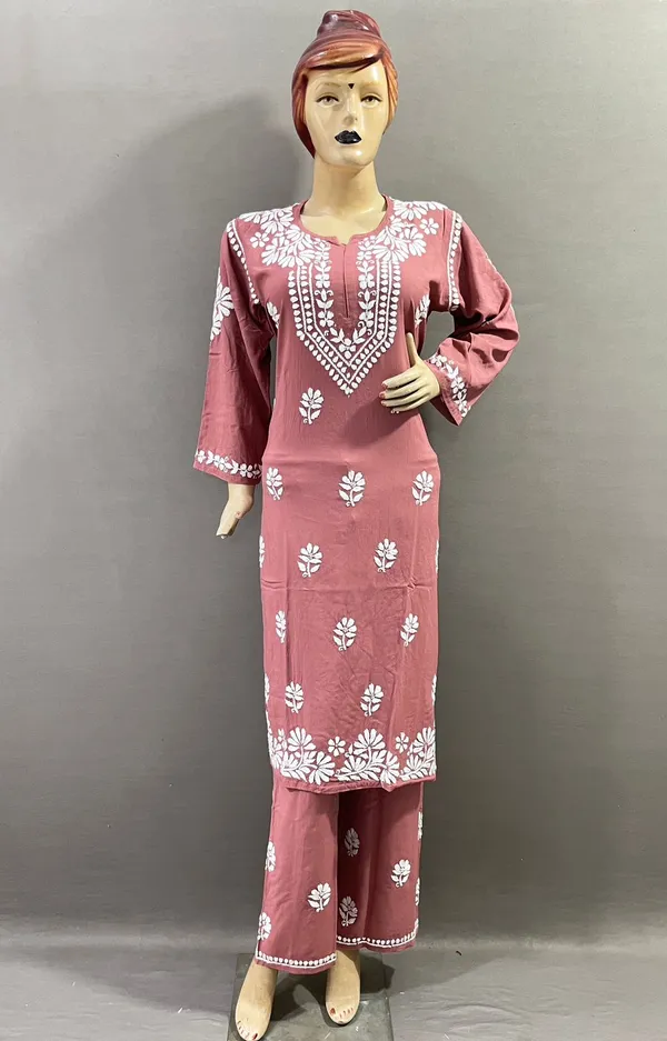Dusty_Pink_Rayon_Kurta_Palazzo_Set