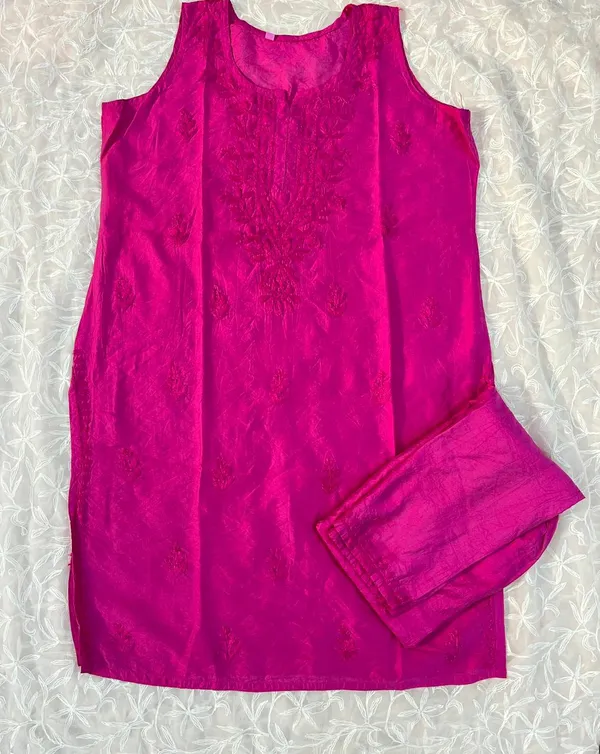 Vibrant_Pink_Chanderi_Kurta_Set