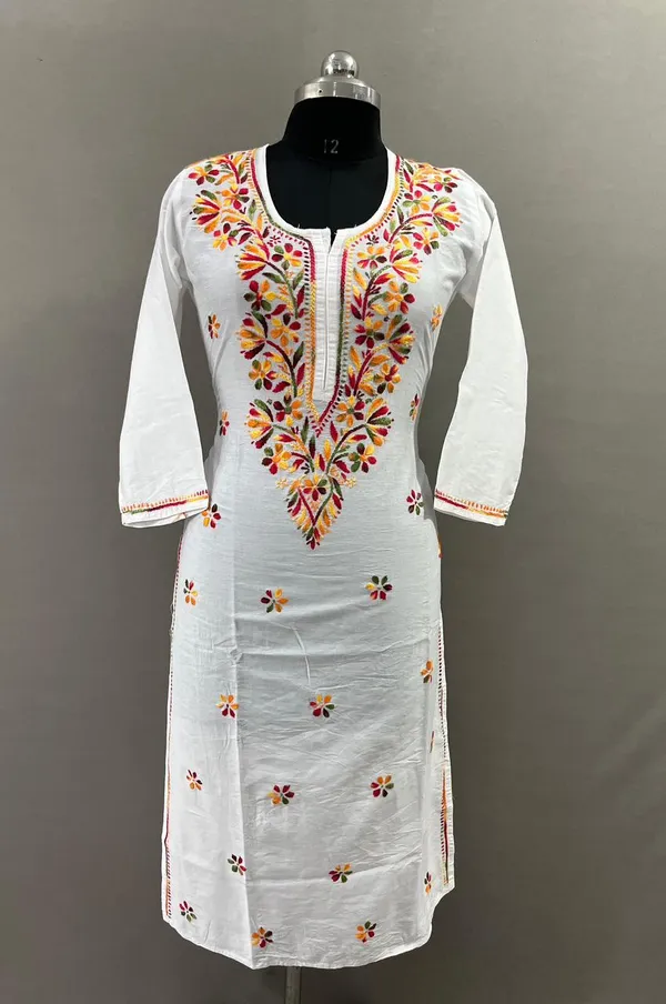 White_Cotton_Kurti