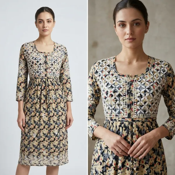 Multicolor_Mul_Mul_Cotton_Midi_Dress