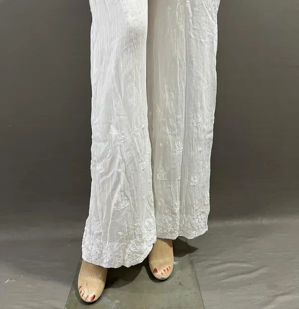 White_Cotton_Embroidered_Flared_Palazzo_Pants