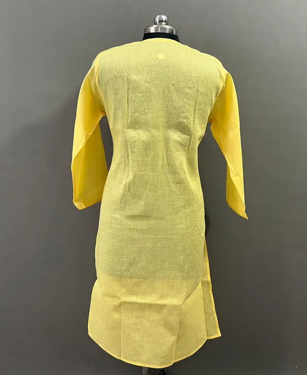 Yellow_Cotton_Kurti_-_unsititched