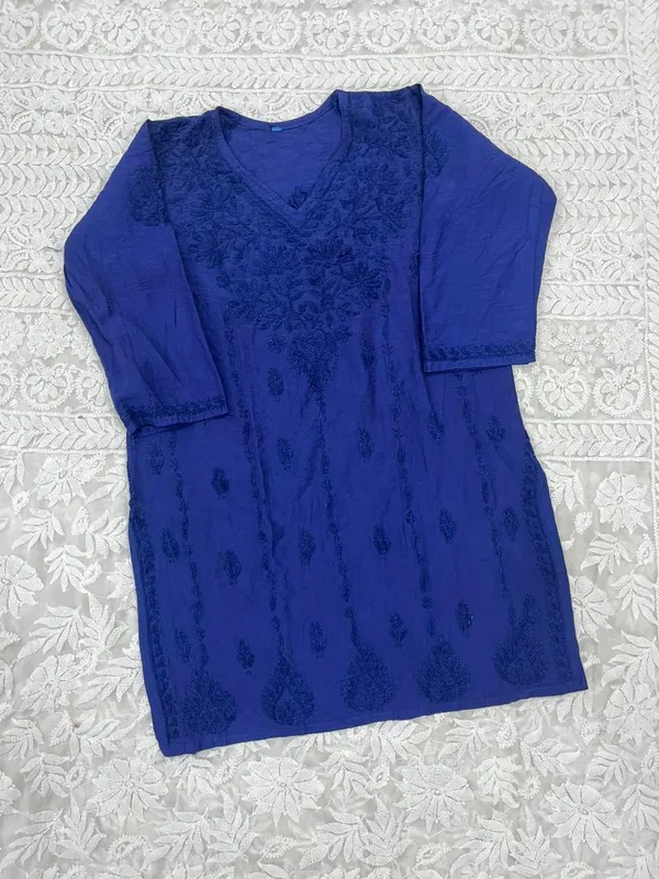Royal_Blue_Cotton_Embroidered_Kurta