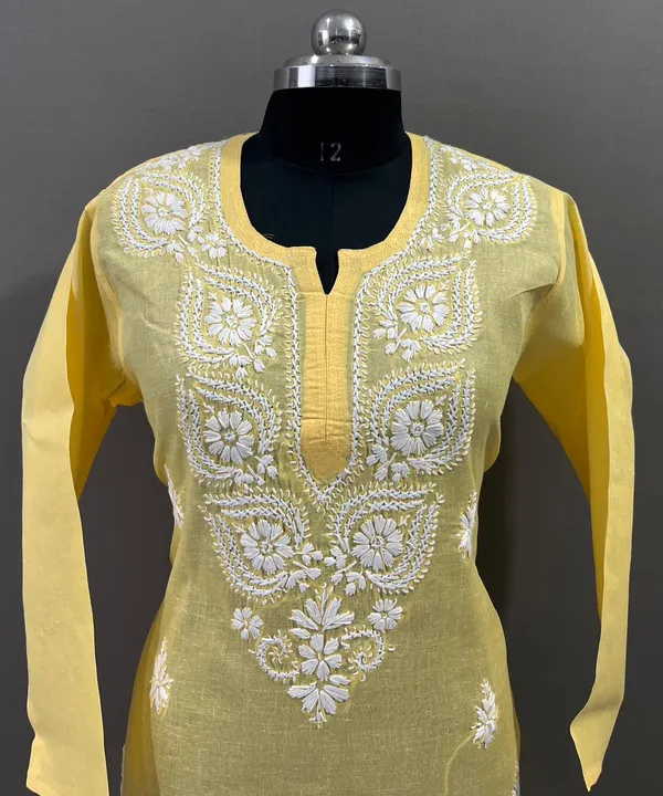 Yellow_Cotton_Kurti_-_unsititched