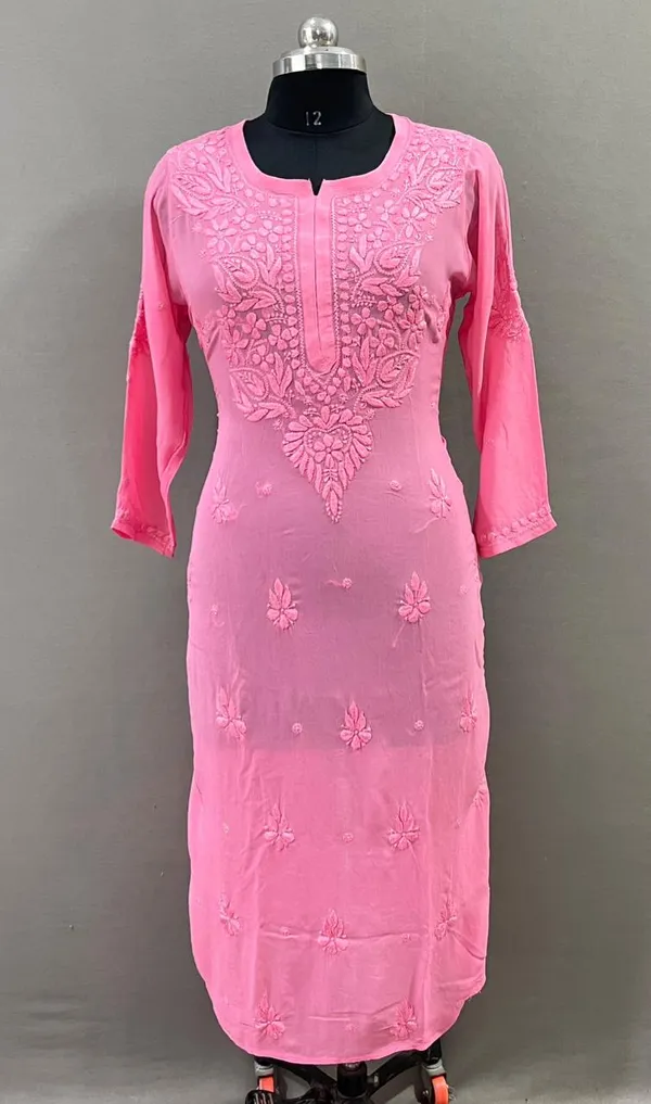 Pink_Viscose_Kurti