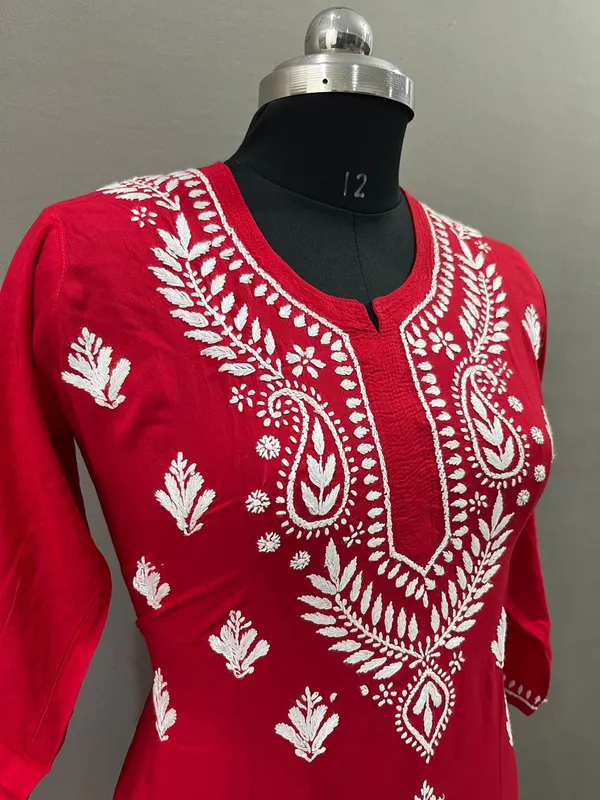 Red_Cotton_Embroidered_Kurti