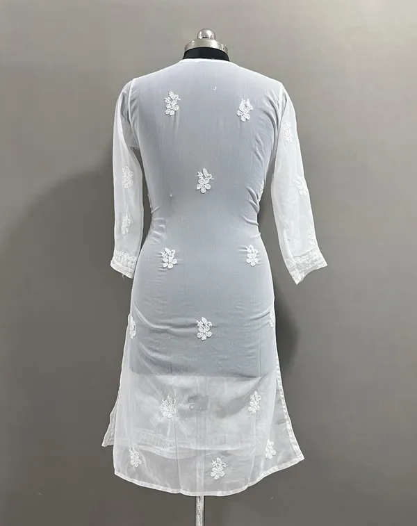 White_Georgette_Kurti