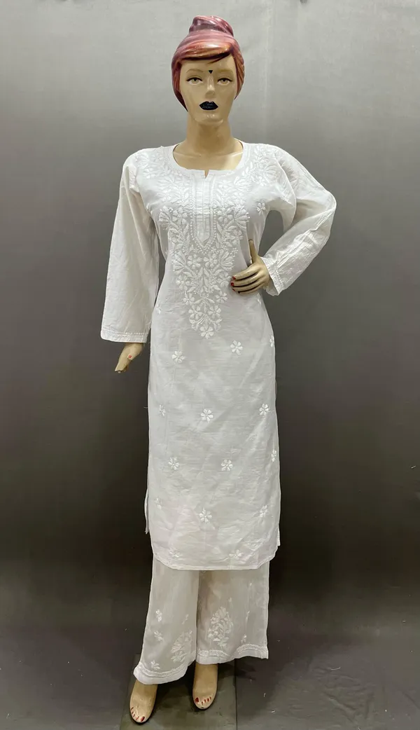 White_Cotton_Embroidered_Kurta_Palazzo_Set