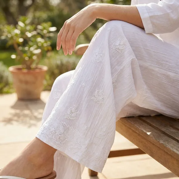 White_Cotton_Embroidered_Flared_Palazzo_Pants
