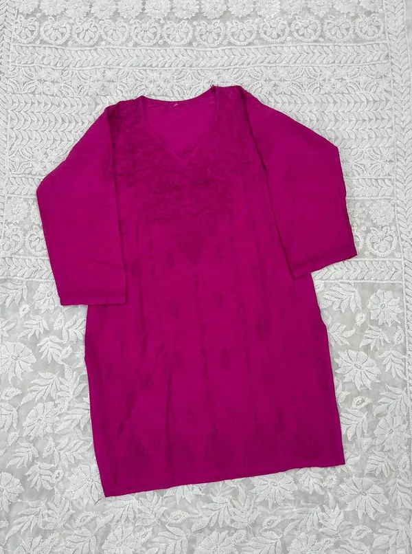 Magenta_Pink_Cotton_Kurta