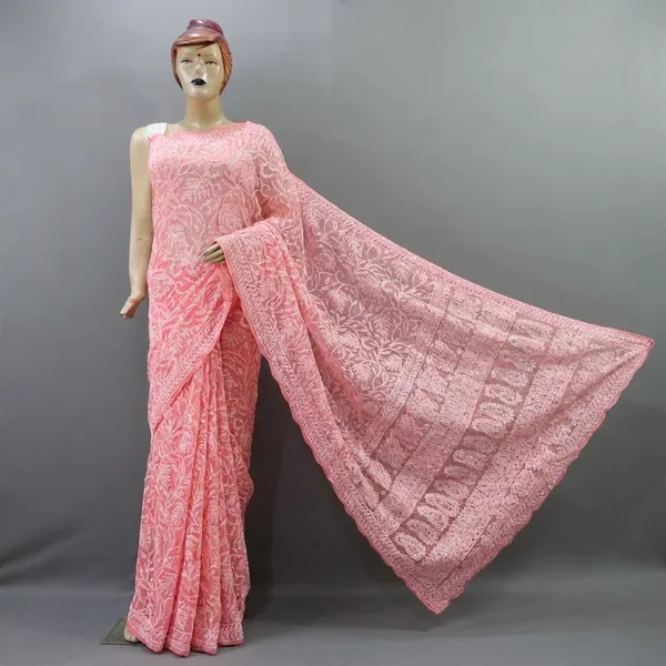 Baby_Pink_Georgette_Embroidered_Saree