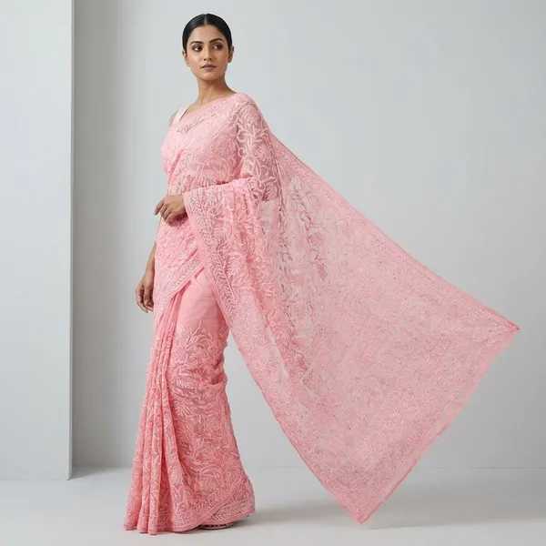 Baby_Pink_Georgette_Embroidered_Saree