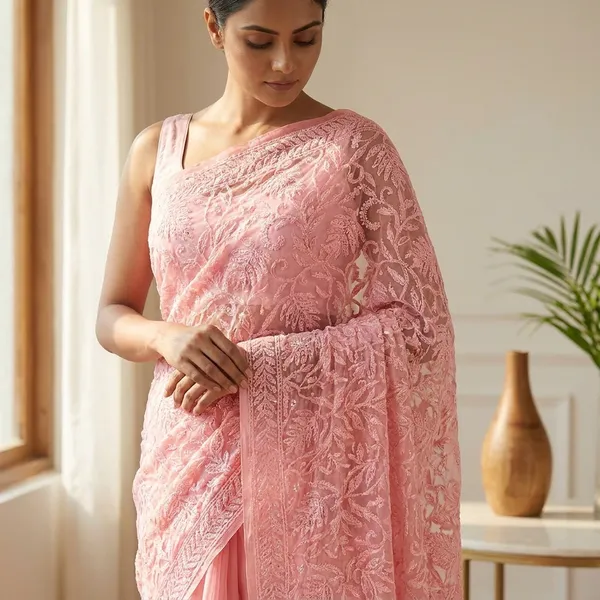 Baby_Pink_Georgette_Embroidered_Saree