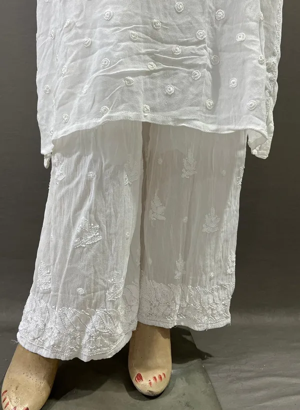 White_Viscose_Kurta_Palazzo_Set