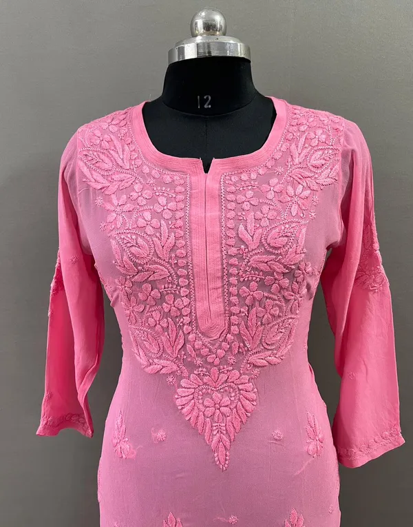 Pink_Viscose_Kurti