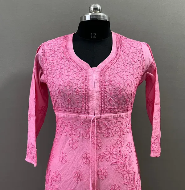 Pink_Cotton_Embroidered_Kurti