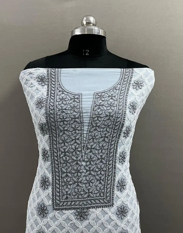 Grey_Georgette_Lightweight_Semi-Transparent_Unstitched_Suit