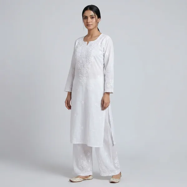 White_Cotton_Embroidered_Kurta_Palazzo_Set