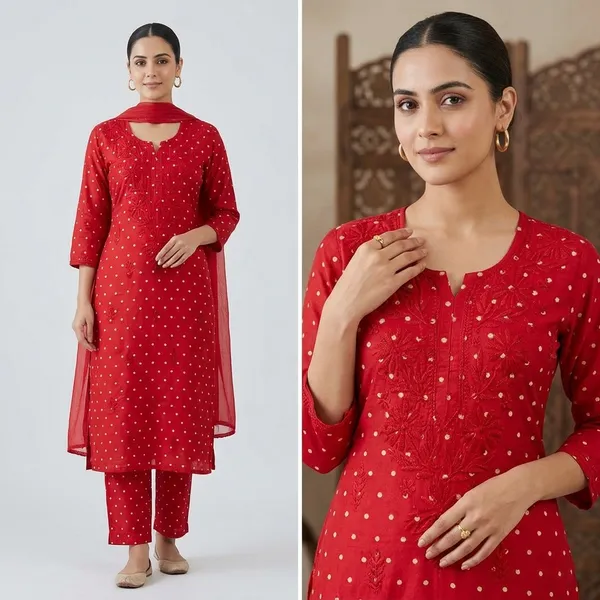 Red_Chanderi_Kurti