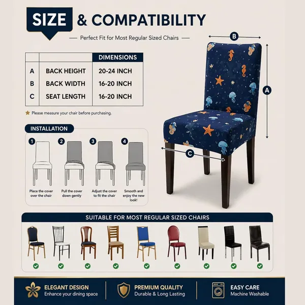 Polycotton_Dining_Blue_Fish_Print_Table_Cover_With_6_Chair_Covers