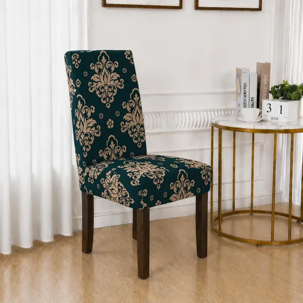 Polycotton_Printed_Wallpaper_Print_Dining_Table_Cover_With_6_Chair_Covers_Blue