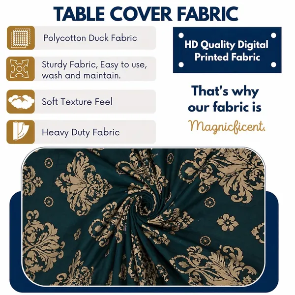 Polycotton_Printed_Wallpaper_Print_Dining_Table_Cover_With_6_Chair_Covers_Blue