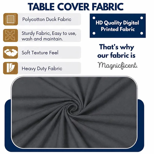 Polycotton_Dining_Grey_Plain_6_Seater_Table_Cover_With_Chair_Covers