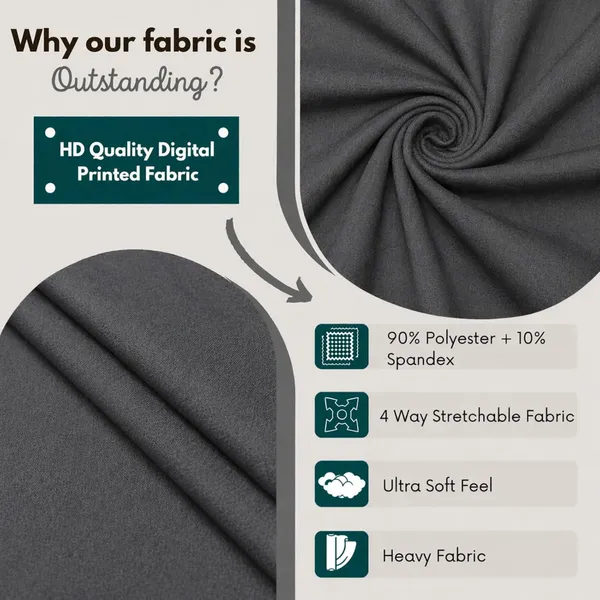 Polycotton_Dining_Grey_Plain_6_Seater_Table_Cover_With_Chair_Covers