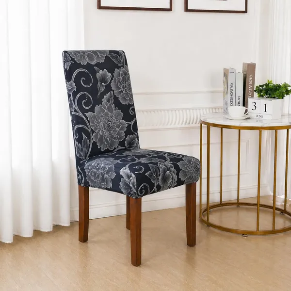 Polycotton_Printed_Floral_Dining_Table_Cover_With_6_Chair_Covers_Blue
