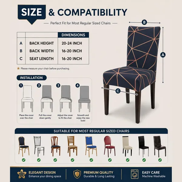 Polycotton_Dining_Black_Triangle_6_Seater_Table_Cover_With_Chair_Covers