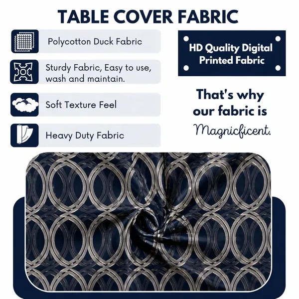Polycotton_Dining_Blue_Circle_Print_Table_Cover_With_6_Chair_Covers