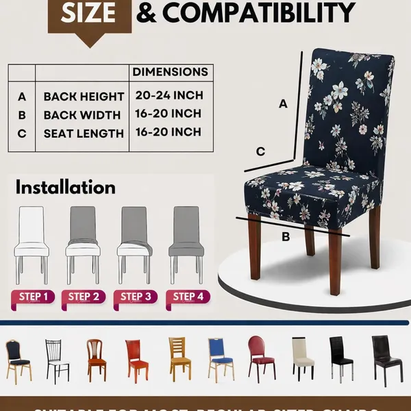 Polycotton_Dining_Floral_Print_6_Seater_Table_Cover_With_Chair_Covers