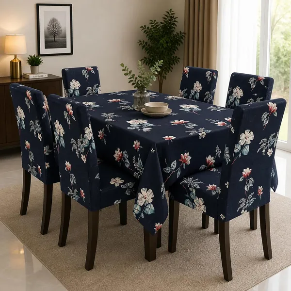 Polycotton_Dining_Floral_Print_6_Seater_Table_Cover_With_Chair_Covers