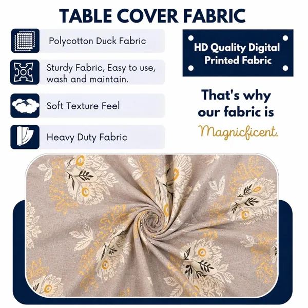 Polycotton_Dining_Cream_Wallpaper_Print_Table_Cover_With_6_Chair_Covers