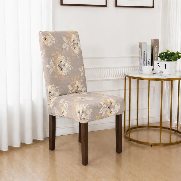 Polycotton_Dining_Cream_Wallpaper_Print_Table_Cover_With_6_Chair_Covers