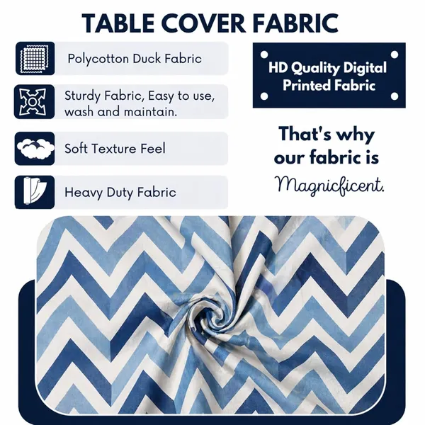 Polycotton_Dining_Blue_Zigzag_Print_Table_Cover_With_6_Chair_Covers