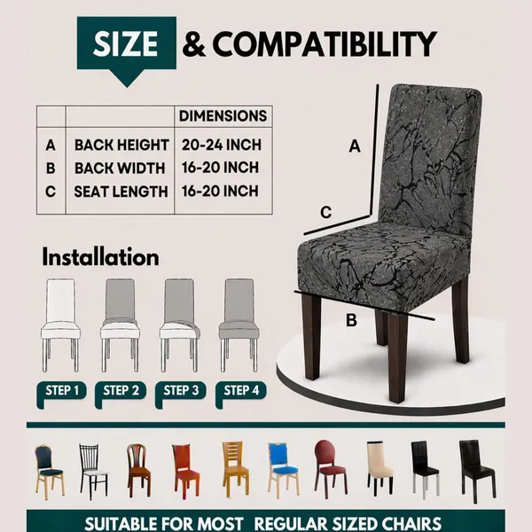 Polycotton_Printed_Butterfly_Dining_Table_Cover_With_6_Chair_Covers_Grey