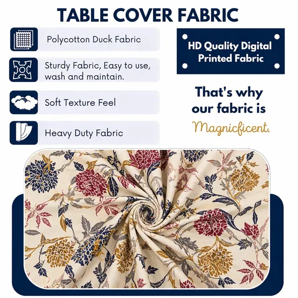 Polycotton_Printed_Floral_Dining_Table_Cover_With_6_Chair_Covers_Cream