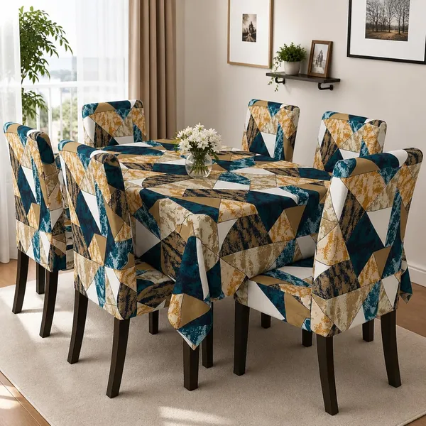 Polycotton_Dining_Prism_Print_Table_Cover_With_6_Chair_Covers