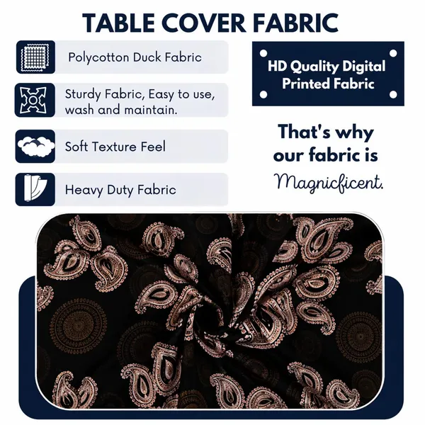 Polycotton_Elastic_Brown_Floral_Print_6_Seater_Table_Cover_With_Chair_Covers
