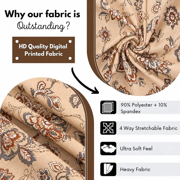 Polycotton_Elastic_Beige_Floral_Print_6_Seater_Table_Cover_With_Chair_Covers
