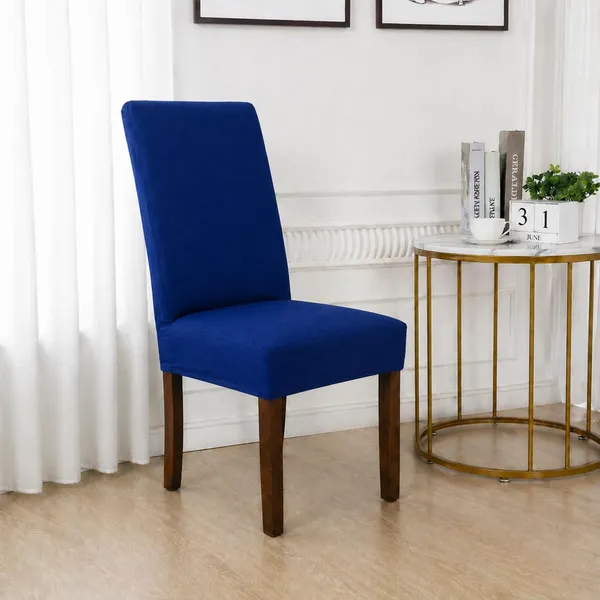Polycotton_Elastic_Blue_Plain_6_Seater_Table_Cover_With_Chair_Covers