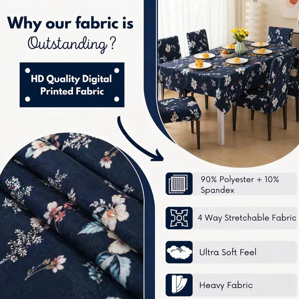 Polycotton_Elastic_Floral_6_Seater_Dining_Table_Cover_With_Chair_Covers_Blue