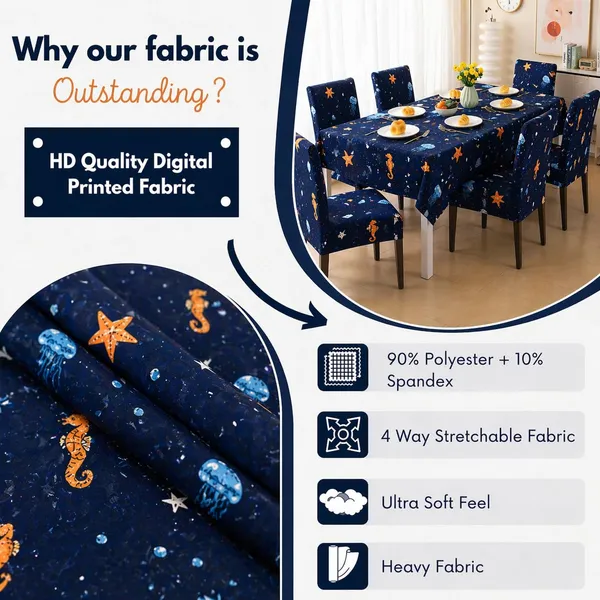 Polycotton_Elastic_Dining_Blue_Fish_Print_Table_Cover_With_6_Chair_Covers