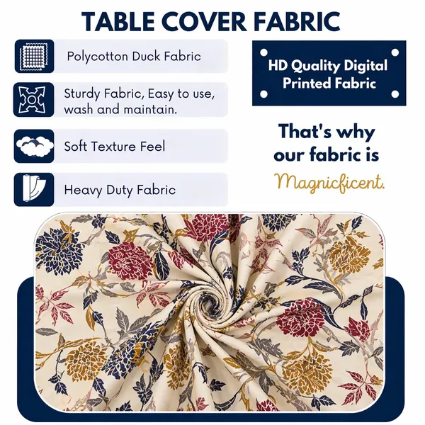Polycotton_Elastic_Floral_6_Seater_Dining_Table_Cover_With_Chair_Covers_Cream